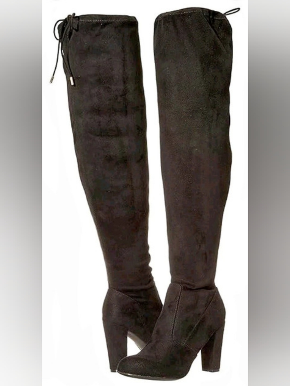 Journee Collection Maya Wide Calf Black Knee High Boots